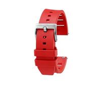 DKWOIS Compatible con Huawei WATCH3/4Pro Ultimate strap GT2/GT3 Correa de reloj de caucho fluorado Accesorios for relojes de buceo for hombres(Red silver pin,20mm)