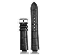 DKWOIS Compatible con la correa de reloj LV for Louis Vuitton Tambour Series Mouth 10 Correa de reloj de 12 mm for hombres y mujeres Q114k Q1121 Correa de reloj de cuero(Black silverA,18.10mm)