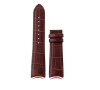 DKWOIS Compatible con Tissot 1853 COUTURIER T035 T035407A T035617 627 T035439 Correa curva for hombre de 22 mm, 23 mm y 24 mm Correa de piel auténtica(Brown-no clasp,22mm)