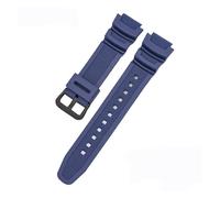 DKWOIS Correa Compatible con Casio G-Shock AQ-S810W AE-1000W SGW-400H/300H/500H W-735H W-216H MRW-200H Pulsera de Correa de Reloj de Silicona de Goma 18 mm(Navy Blue B)