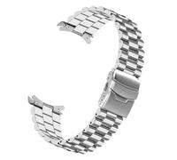 DKWOIS Correa de acero inoxidable for buceo de 22 mm compatible con Casio Duro Mdv107-1A MDV106-1A Reemplace la correa de reloj for hombres Logotipo de pulsera con hebilla plegable de metal(3 parts)