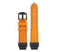DKWOIS Correa de cuero modificada GBD-H1000 compatible con Casio Cat Man Series GBD-H1000-1/A4/1A7/8/4. Accesorios de pulsera de cuero for hombre.(B-Yellow black)