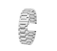 DKWOIS Correa de metal de acero inoxidable negra Compatible con Huawei Watch GT 4 3 Pro 2 Correas de reloj for hombre de 46 mm Correa de 20 mm y 22 mm de ancho Compatible con Casio(A-Silver,22mm)