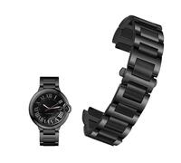 DKWOIS Correa de reloj de acero inoxidable con extremo de asa compatible con la serie C-artier Ballon Bleu de 20 x 12 mm, 18 x 11 mm, 14 x 8 mm, correas W6920046 for pulseras de hombre y mujer(Noir,14