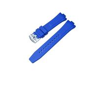 DKWOIS Correa de reloj de caucho fluorado compatible con la colección Citizen TSUYOSA NJ0150 NJ0151ME FKM, pulseras for hombre y mujer, coloridas(Blue)