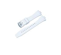 DKWOIS Correa de reloj de caucho fluorado compatible con la colección Citizen TSUYOSA NJ0150 NJ0151ME FKM, pulseras for hombre y mujer, coloridas(White)