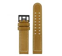 DKWOIS Correa de reloj de cuero con clavos de 20 mm y 22 mm compatible con la serie Hamilton Khaki H77616533 H70615733 Correa de reloj for hombre(A Khaki 1-black,22mm)