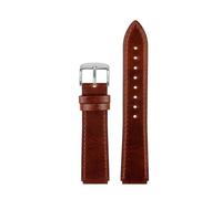 DKWOIS Correa de reloj de cuero genuino retro compatible con Casio A158W A168 / F91w / AE-1200WHD/A158/A159/A169/AE1200 Correa de reloj vintage(Brown silver pin)