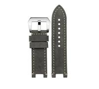 DKWOIS Correa de reloj de piel de vaca vintage compatible con G-SHOCK GST-W120L/W130L//S120/S100/S110 MTG-B1000 G1000 Correa de reloj Pulsera for hombre(Gray white -steel)