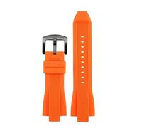 DKWOIS Correa de reloj de silicona compatible con pulsera Michael Kors Mk 8184 8729 9020 MK8152 MK9020 9026 8296 8445 Correa de reloj for hombre 29x13 mm Naranja Azul(Orange-black buckle)