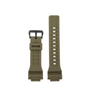 DKWOIS Correa de silicona compatible con Casio Small Square DW-291H, DW-290, W-218H/219H, A158, pulsera de goma modificada for hombre de 18 mm.(Army green)