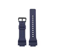 DKWOIS Correa de silicona compatible con Casio Small Square DW-291H, DW-290, W-218H/219H, A158, pulsera de goma modificada for hombre de 18 mm.(Dark blue)