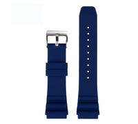 DKWOIS Correa de silicona compatible con el reloj de buceo CASIO Swordfish MDV-106 MDV-107 MTP-VD01D Efr-303l Correa de reloj naranja verde for hombre de 22 mm(Blue silver,22mm)