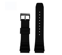 DKWOIS Correa de silicona compatible con el reloj de buceo CASIO Swordfish MDV-106 MDV-107 MTP-VD01D Efr-303l Correa de reloj naranja verde for hombre de 22 mm(Black black,20mm)