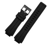DKWOIS Correa de silicona compatible con G-SHOCK GA2100 GA-2100 GM2100 DW5600 DW6900 Correa deportiva de caucho negro modificada de 16 mm(Black line-black)