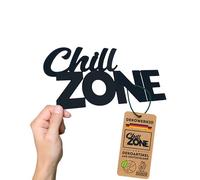 DKWRK3D Chill Zone Cartel adhesivo - Plástico Chillzone Decoración Letra - Placa de pared - Chillen Decoración Pared & Puerta Placa - Chillschilder Jugendzimmer Adhesivo de Pared Relax - Gaming Room
