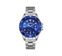 (DL BLUE)Reloj para hombre, reloj de acero inoxidable de moda para hombre, reloj de pulsera de cuarzo