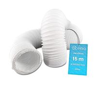 DL-pro 15m Tubo flexible para salida de aire Ø 100 / 102mm para aire acondicionado,secadora de ropa y campana extractora de cocina
