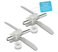 DL-pro 2 x 155 mm para Bosch 630760 00630760 MUM5 MUMS MUMV MUZ5 HomeProfessional VeggieLove cuchillas para robot de cocina