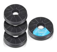 DL-pro 4 filtros de carbón activado para campana extractora Respekta MIZ0058 MIZ 0058 PKM CF130 Candy 49040890 35602288