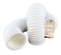 DL-pro 6m Tubo flexible para salida de aire Ø 100 / 102mm para aire acondicionado,secadora de ropa y campana extractora de cocina