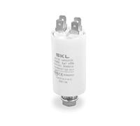 DL-pro Condensador universal 6µF 450 V con conectores de 6,3 mm AMP y tornillo de fijación M8 CBB60 para electrodomésticos eléctricos