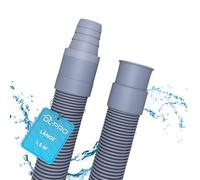 DL-pro Extensión de manguera de drenaje de 1,5 m Diámetro 19 mm, manguera universal de aguas residuales de -20° a +90° C, manguera para lavadora, manguera de agua para lavadora, lavavajillas