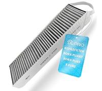 DL-pro Filtro de carbón 425 x 130 mm para BORA PUAKF filtro de carbón activo para placa de cocina con extractor
