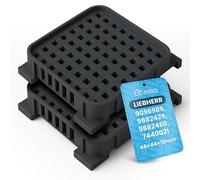 DL-pro Juego de 2 filtros de carbón activo Fresh Air 48 x 44 x 10 mm para Liebherr 9096989 9882429 9882460 7440021 filtro de carbón, filtro de olores, filtro de aire, filtro interior para frigorífico,