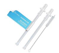 DL-pro - Juego de 2 mangueras para cafetera + 1 pasador de 17 cm compatible con Delonghi 5313246091 PrimaDonna Elite S Evo Clase Dinámica ECAM37 ECAM55 ECAM656.55 ECAM656.75 ECAM65 etc.