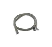 DL-pro Manguera de desagüe de 1,8 m, 30/20 mm, ángulo recto, universal, apta para lavavajillas, lavadora, compatible con Indesit Ariston C00054869, con arco de fijación