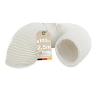 DL-pro Tubo de salida de aire de 100/102 mm de diámetro para campana extractora de secadora de aire acondicionado 100 (tubo de aire de salida de 2,5m)