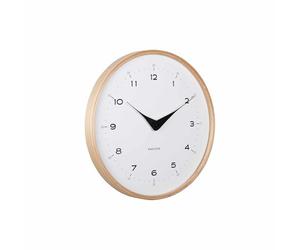[DL] Reloj de pared Osado Dome Wood White