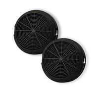 DL SERVICE 2 filtros de carbón activado para campana extractora compatible con Elica F00478 tipo 47, Whirlpool 484000008784, AEG Electrolux 50292969008, diámetro 15,5 cm