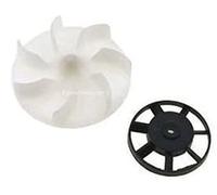 DL SERVICE EuroStore07 1 Juego de 2 ventiladores para motor VK 120 121 122 aspiradora Vorwerk adaptables, de plástico