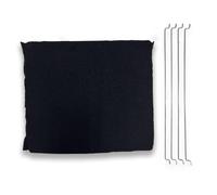 DL SERVICE - Filtro de carbón para campana extractora regenerable y antiolor, 4 varillas de fijación, compatible con Elica modelos Elektra, Easy, Ico, Jasmine - F00439 dimensiones 275 x 245 mm