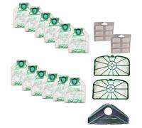 DL SERVICE Recambioss Kit apto para Folletto VK 200/220s | 12 bolsas + 2 filtros + 1 cepillo + 12 ambientadores, recambios compatibles para mantenimiento y limpieza del Folletto