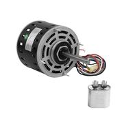 DL1036 - Motor de ventilador de condensador mejorado, 1/3HP 1075RPM 115-230V, repuesto para 323P919 F48H07A01 D727 GE3930 Emerson 2482 Dayton 3M653 48 Motor de ventilador de marco para unidad de CA