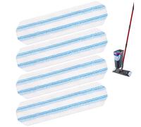 DLAIMI 4 paños de Microfibra de Repuesto para mopa Vileda H2PrO,Microfibra Mop Pad fácil Limpieza para Todos los Pisos Duros, Reutilizable y Lavable en máquina