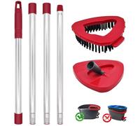 DLAIMI Juego de mopa Compatible con Vileda Turbo 2en1 EasyWring&Clean,1 Mango de mopa+1 Base +1 Cepillo Peine de Limpieza Apto para Todo Tipo de Suelos