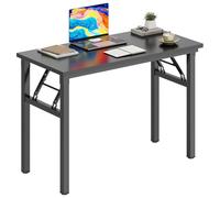 DlandHome DCAND-AC5-8040-BlackB - Mesa plegable para computadora de 31.5 x 15.7 pulgadas, mesa de estación de trabajo para oficina en casa, escritorio negro