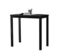 DlandHome Mesa de Ordenador Escritorio de Oficina 80x40cm Mesa pequeña de Estudio Puesto de Trabajo Mesa de Despacho, Negro