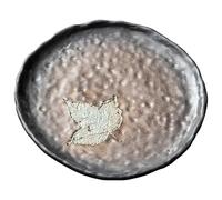 DLAZUM Bandeja de té de cerámica de una Sola Capa, Bandeja de té Retro para el hogar, Soporte para Tetera, Soporte para Tetera, Bandeja de té pequeña, Bandeja para Juegos de té,A