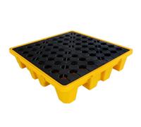 DLAZUM Plataforma Modular de contención de derrames con Rejilla Superior Plana y Bandeja estanca para almacenes y talleres de fábrica.,72 * 72 * 16cm