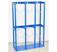 DLAZUM Soporte para Cilindro de oxígeno Soporte para Cilindro de oxígeno Base para Soporte de Cilindro de Gas de oxígeno Marco de Soporte de Cilindro de Gas con Cadena de seguri,100x88x30cm/