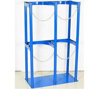 DLAZUM Soporte para Cilindro de oxígeno Soporte para Cilindro de oxígeno Base para Soporte de Cilindro de Gas de oxígeno Marco de Soporte de Cilindro de Gas con Cadena de seguri,100x60x30cm/