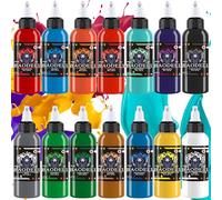 DLD Dazzling Kit de tinta de tatuaje de color vivo, profesional, 14 botellas (1 oz por ), pigmento estándar de la UE, suministros de tatuaje de 30 ml