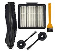 DLD Rodillo de cepillo principal de repuesto y filtro Hepa y cepillos laterales, accesorios para aspiradora Shark ION Robot S87 R85 RV850 RV850BRN, RV850WV, RV851WV, RV700_N, RV720_N, RV750_N