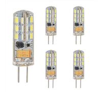 DLEDMOP 5 Uds G4 Bombilla LED 3W 4W 12V Luz Led AC Base Bipin Paisaje 1,5 W Bombillas G4 Bombilla LED Iluminación De Bajo Voltaje,Blanco Frío,1,5W