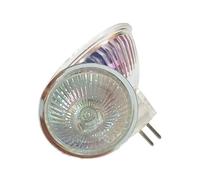 DLEDMOP Bombilla halógena Mr16 20w 35w 50w 12v Bombillas halógenas de luz Mr16 Gu5.3 Luz regulable con cubierta de vidrio transparente Alto rendimiento 2700k blanco cálido (2PCS / 20W)